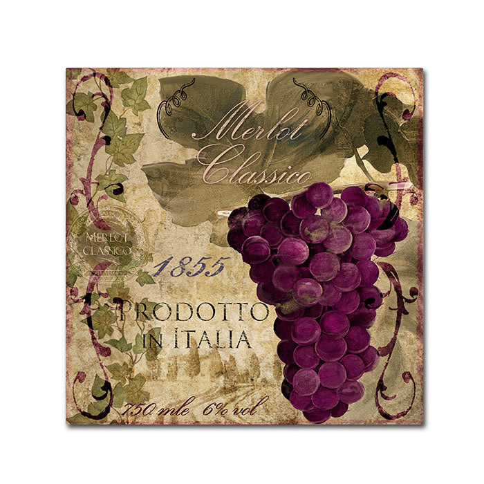 Color Bakery Vino Italiano I Canvas Wall Art 14 x 14 Image 1