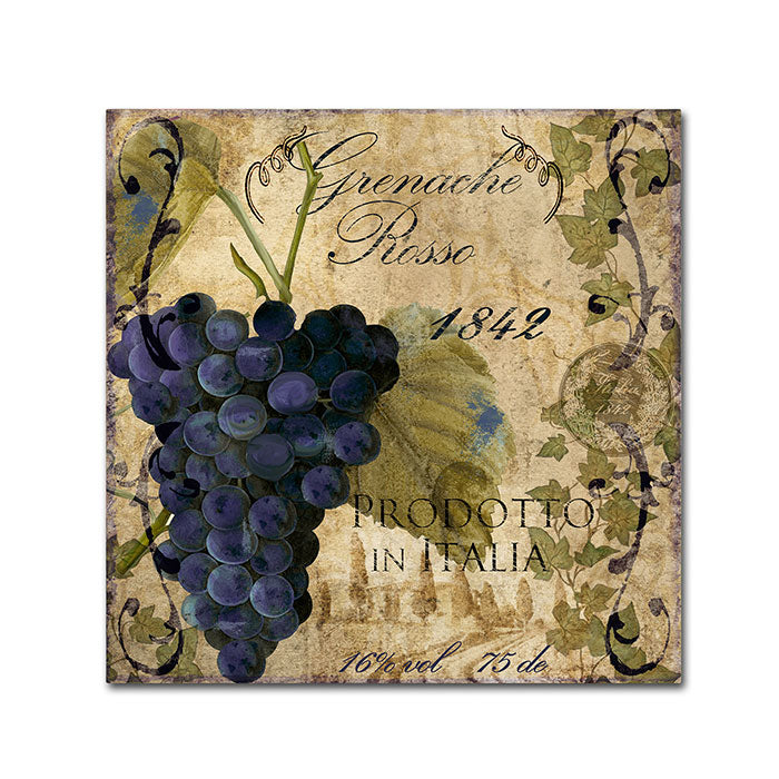 Color Bakery Vino Italiano III Canvas Wall Art 14 x 14 Image 1