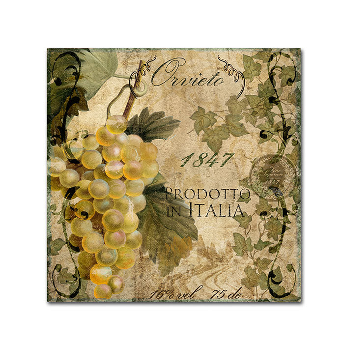 Color Bakery Vino Italiano IV Canvas Wall Art 14 x 14 Image 1