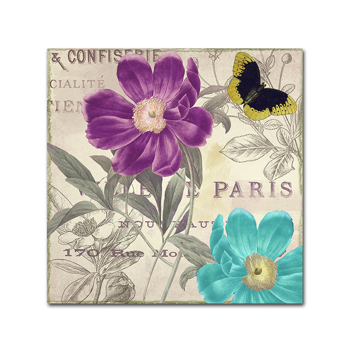 Color Bakery Petals of Paris II Canvas Wall Art 14 x 14 Image 1