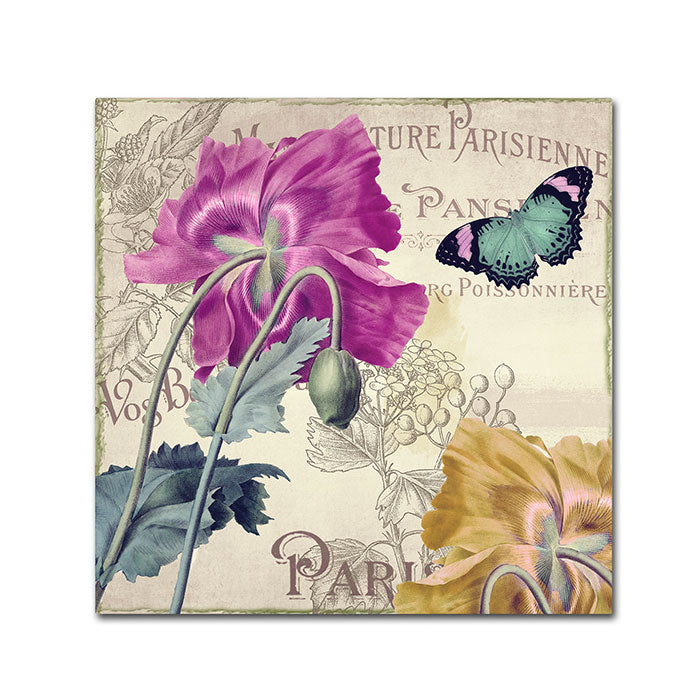 Color Bakery Petals of Paris III Canvas Wall Art 14 x 14 Image 1