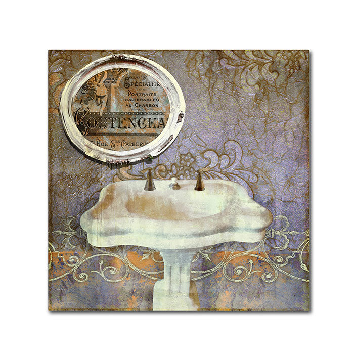 Color Bakery Salle de Bain II Canvas Wall Art 14 x 14 Image 1