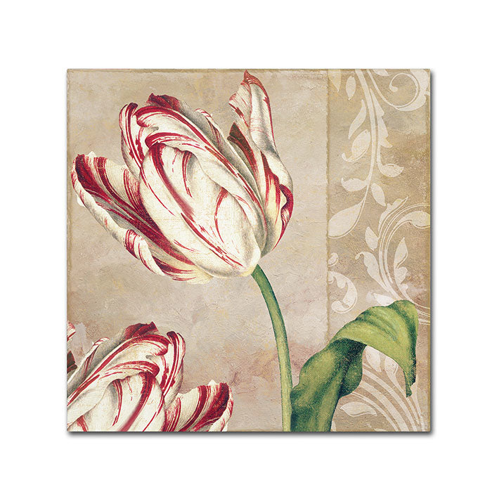 Color Bakery Peppermint Tulips I Canvas Wall Art 14 x 14 Image 1