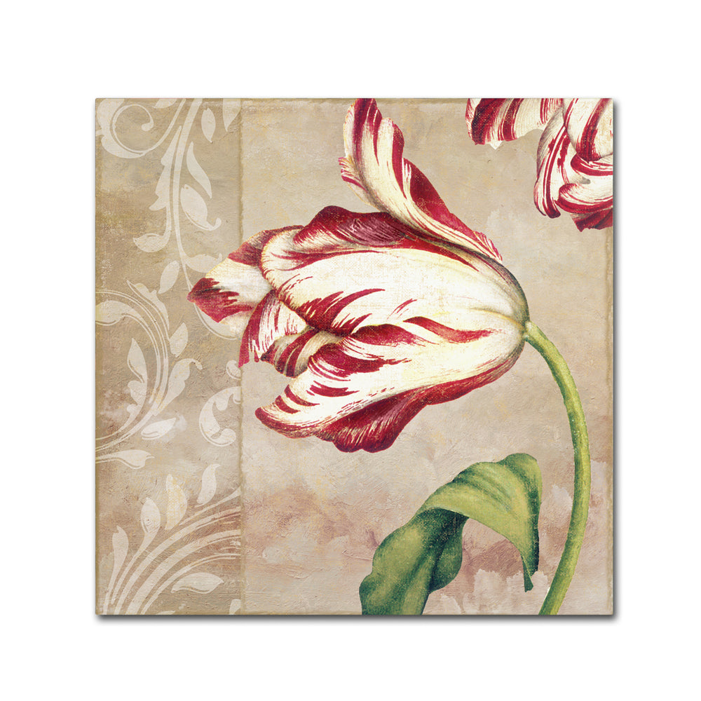 Color Bakery Peppermint Tulips II Canvas Wall Art 14 x 14 Image 2