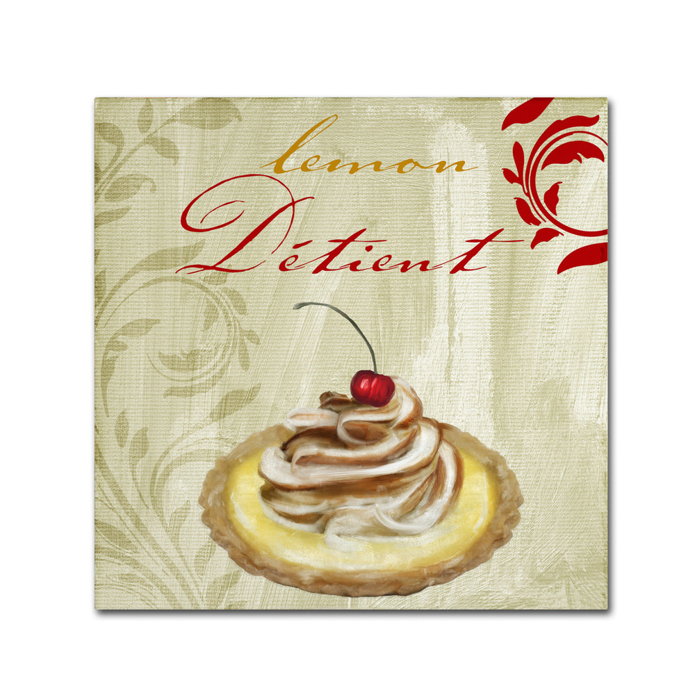 Color Bakery Tartes Francais Lemon Canvas Wall Art 14 x 14 Image 2