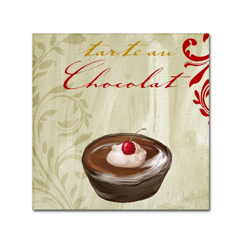 Color Bakery Tartes Francais Chocolat Canvas Wall Art 14 x 14 Image 2