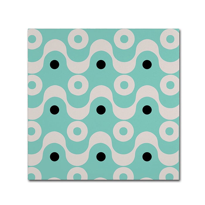 Color Bakery Fifties Patterns II Canvas Wall Art 14 x 14 Image 1