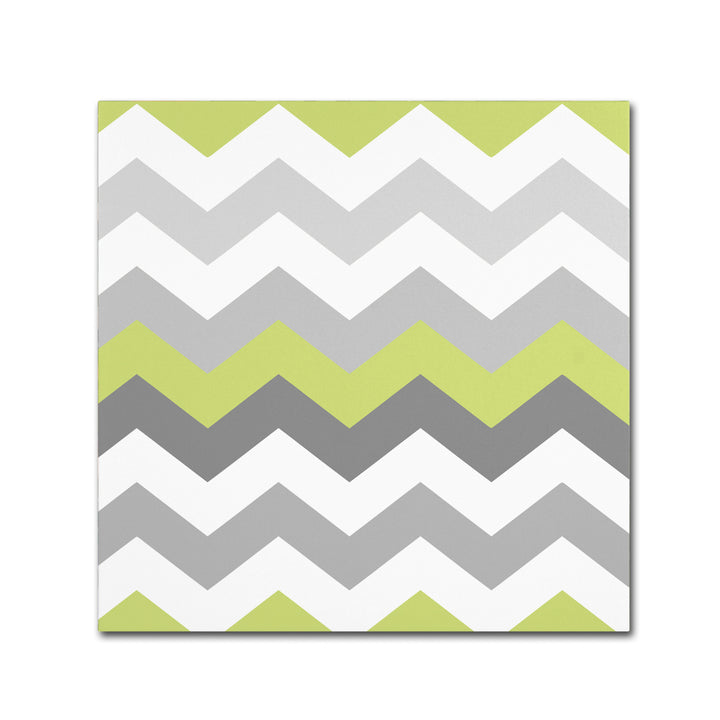 Color Bakery Calyx Chevron Canvas Wall Art 14 x 14 Image 2