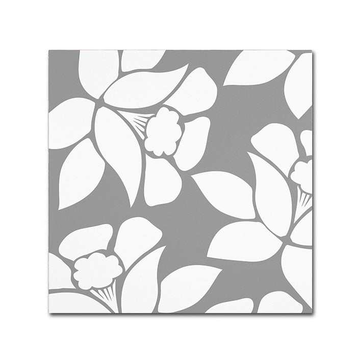 Color Bakery Calyx Floral Canvas Wall Art 14 x 14 Image 1