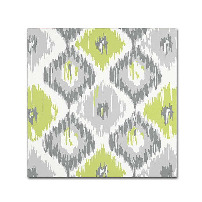 Color Bakery Calyx Ikat Canvas Wall Art 14 x 14 Image 1