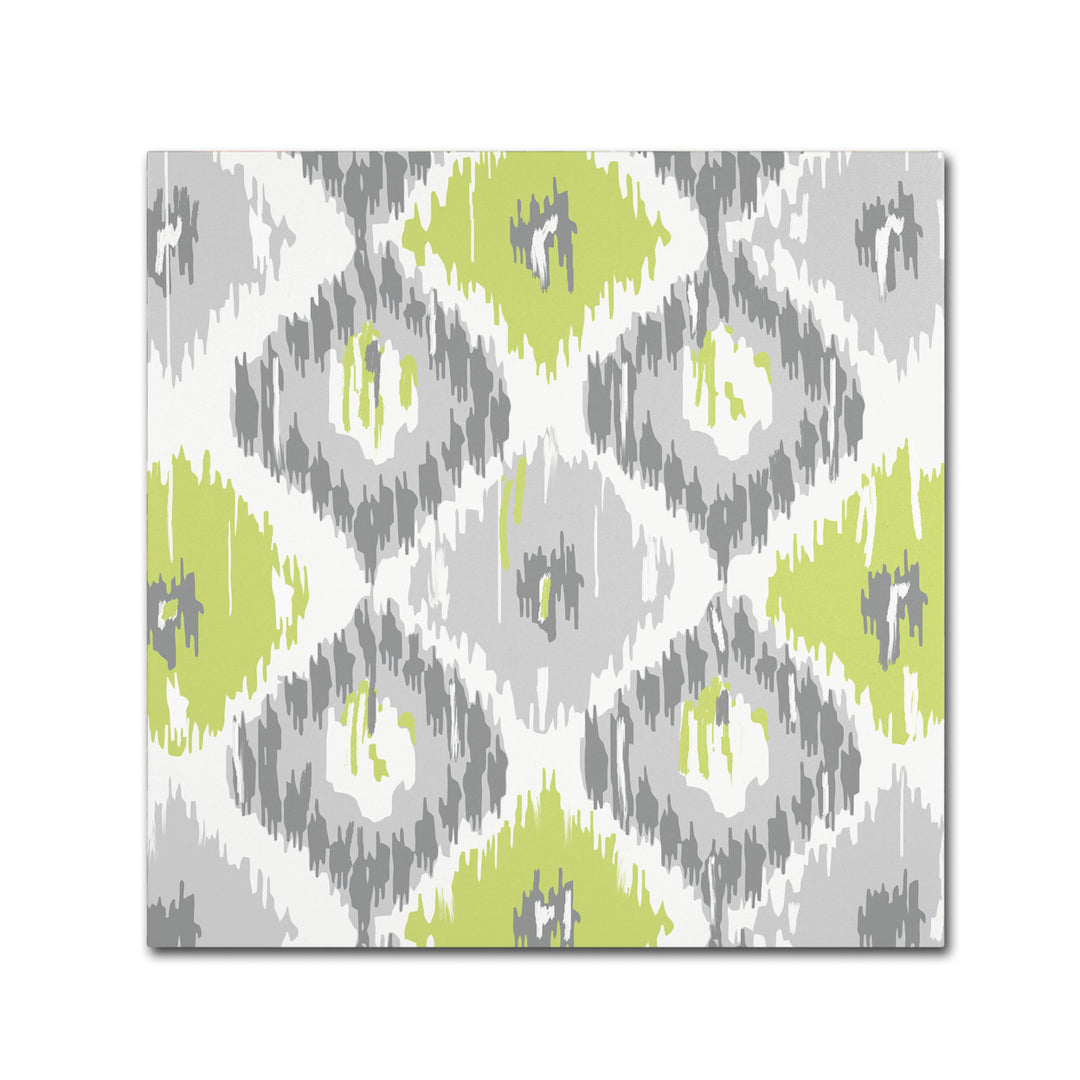 Color Bakery Calyx Ikat Canvas Wall Art 14 x 14 Image 2