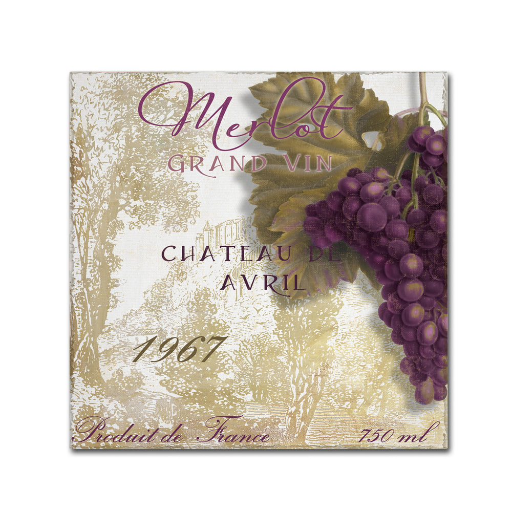 Color Bakery Grand Vin Merlot Canvas Wall Art 14 x 14 Image 2