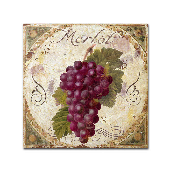 Color Bakery Tuscany Table Merlot Canvas Wall Art 14 x 14 Image 1