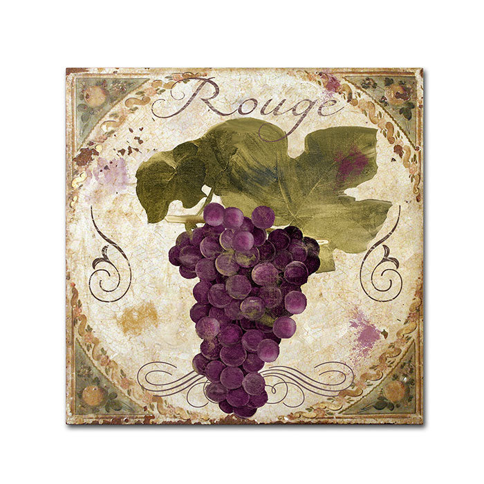 Color Bakery Tuscany Table Rouge Canvas Wall Art 14 x 14 Image 1