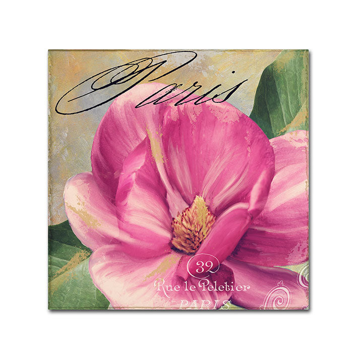 Color Bakery Pink Magnolia I Canvas Wall Art 14 x 14 Image 1