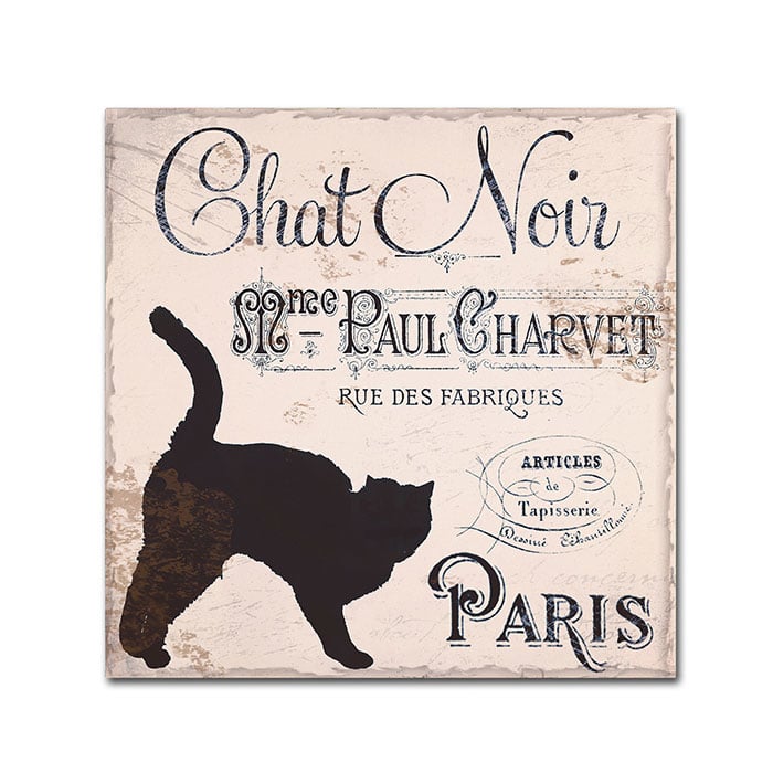 Color Bakery Les Chats II Canvas Wall Art 14 x 14 Image 1