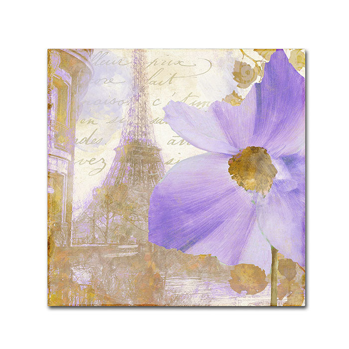 Color Bakery Purple Paris I Canvas Wall Art 14 x 14 Image 1