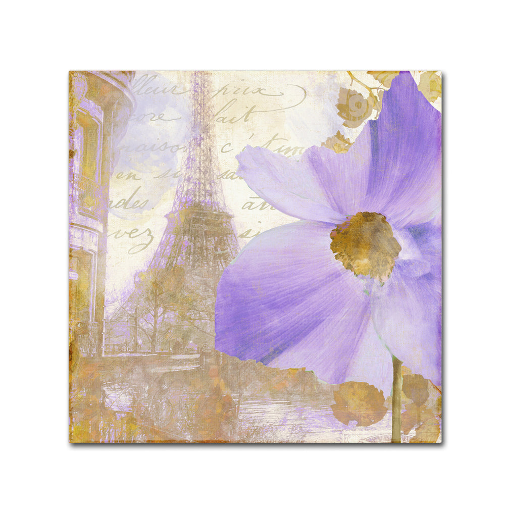 Color Bakery Purple Paris I Canvas Wall Art 14 x 14 Image 2