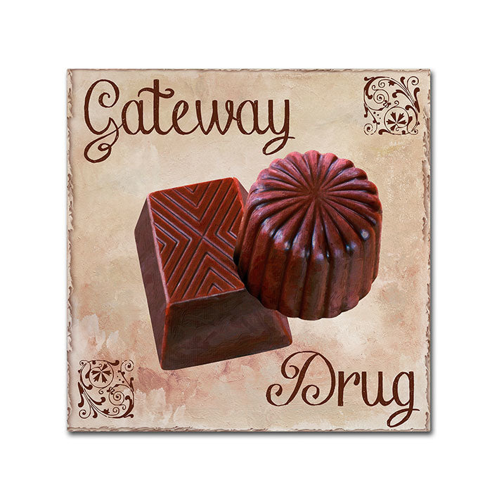 Color Bakery Chocolate Therapy II Canvas Wall Art 14 x 14 Image 1