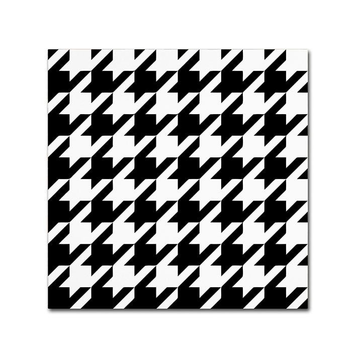 Color Bakery Houndstooth II Canvas Wall Art 14 x 14 Image 1