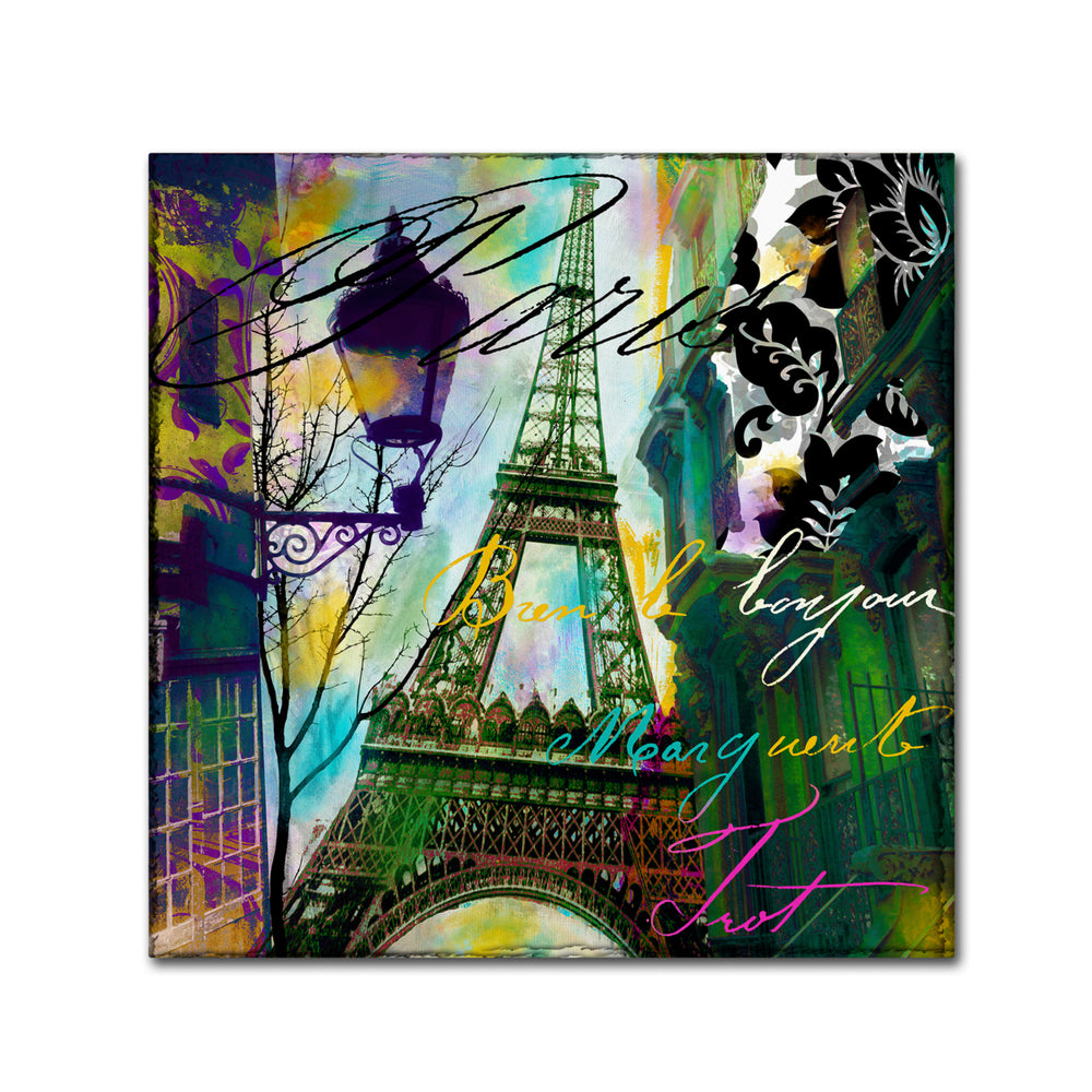 Color Bakery To Paris With Love I Canvas Wall Art 14 x 14 Image 2