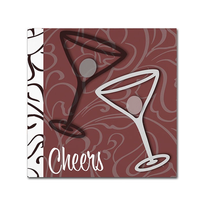 Color Bakery Cheers I Canvas Wall Art 14 x 14 Image 1