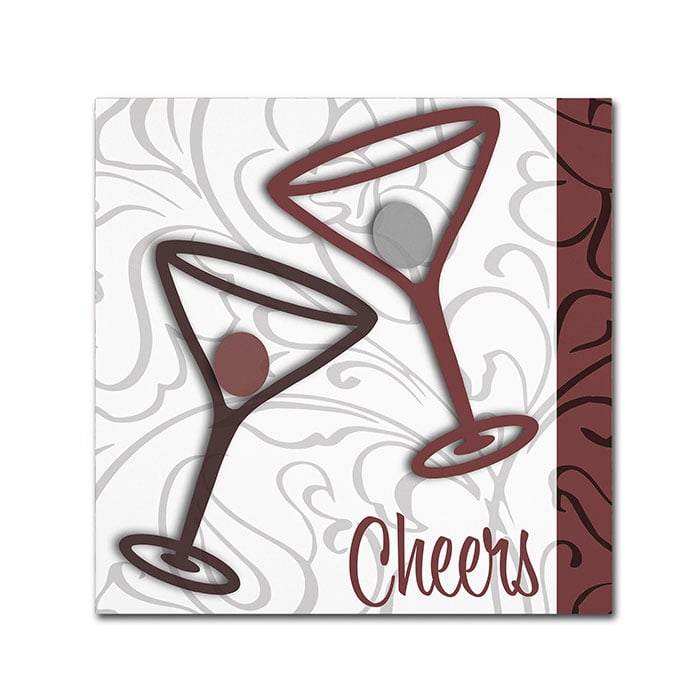 Color Bakery Cheers II Canvas Wall Art 14 x 14 Image 1