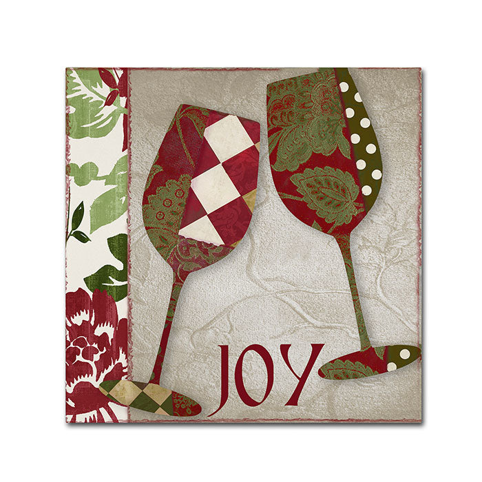 Color Bakery Holiday Cheer One Canvas Wall Art 14 x 14 Image 1