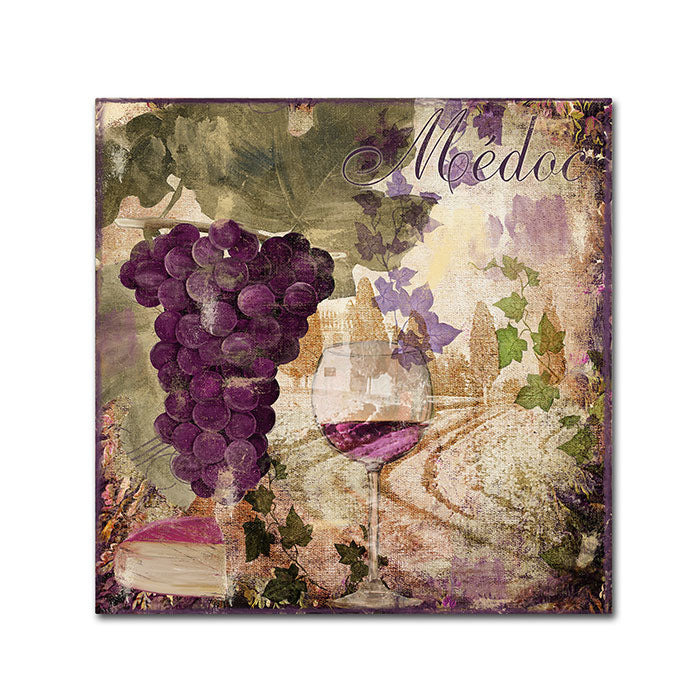 Color Bakery Wine Country IV Canvas Wall Art 14 x 14 Image 1