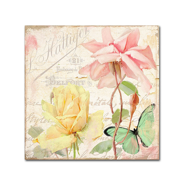 Color Bakery Florabella IV Canvas Wall Art 14 x 14 Image 1