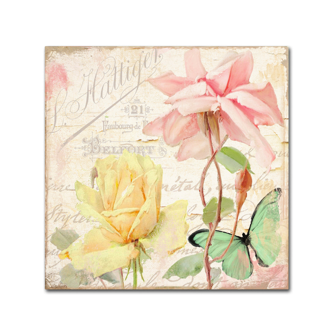 Color Bakery Florabella IV Canvas Wall Art 14 x 14 Image 2