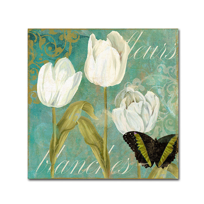 Color Bakery White Tulips I Canvas Wall Art 14 x 14 Image 1