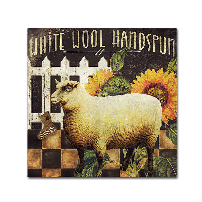 Color Bakery Sheep Canvas Wall Art 14 x 14 Image 1