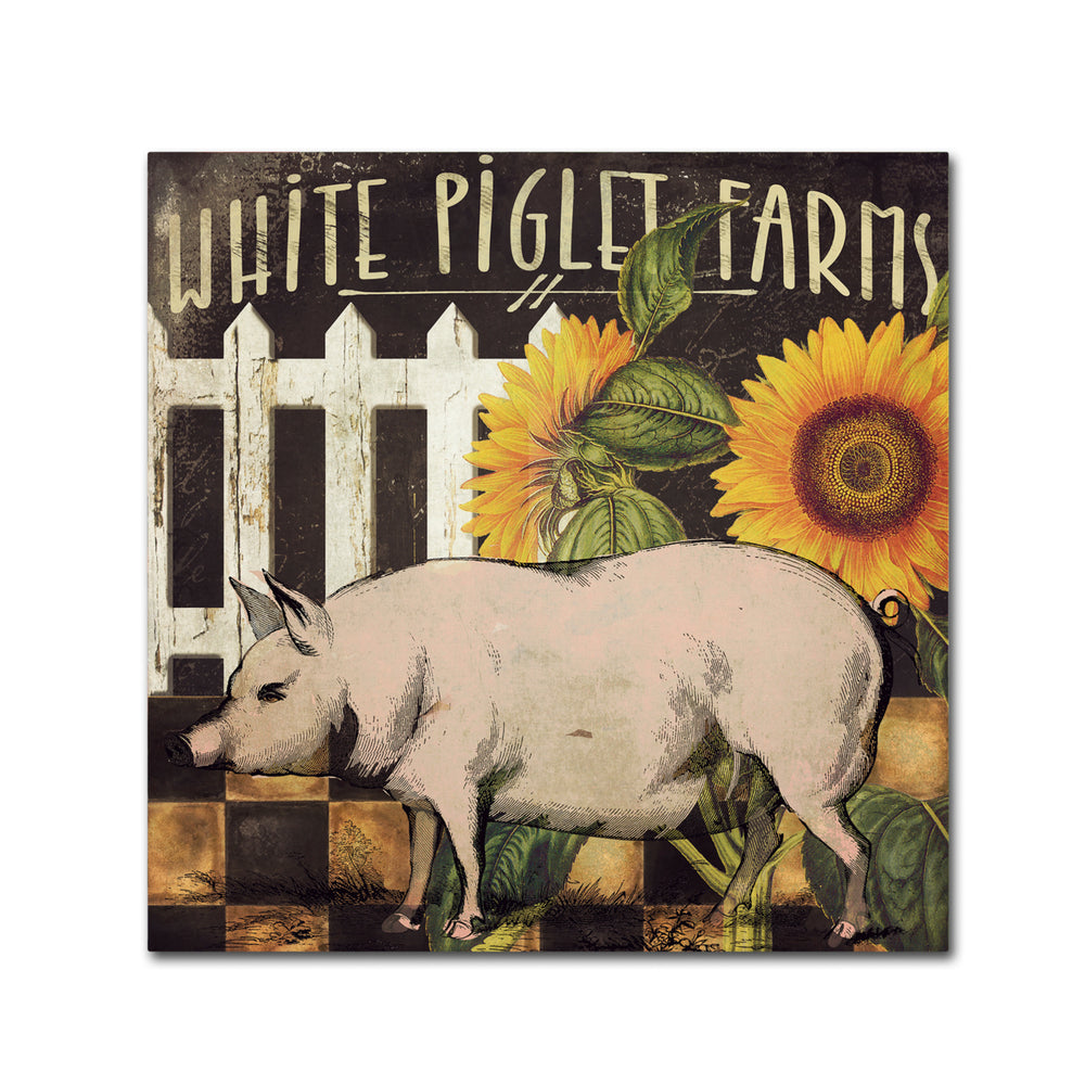 Color Bakery Piglet Canvas Wall Art 14 x 14 Image 2