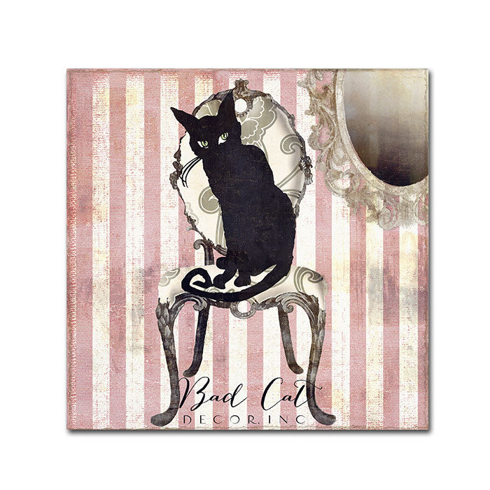 Color Bakery Bad Cat I Canvas Wall Art 14 x 14 Image 1