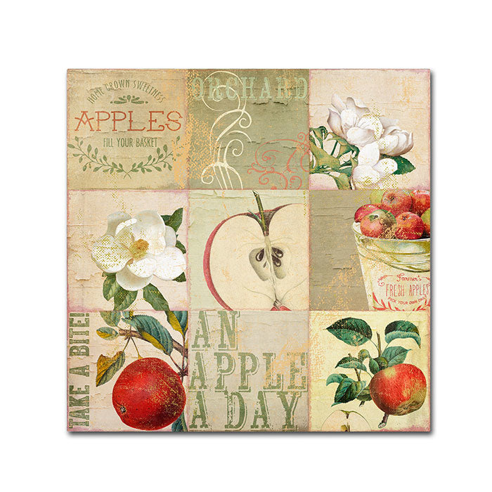 Color Bakery Apple Blossoms III Canvas Wall Art 14 x 14 Image 1