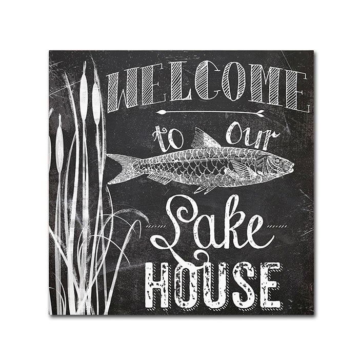 Color Bakery Lake House I Canvas Wall Art 14 x 14 Image 1