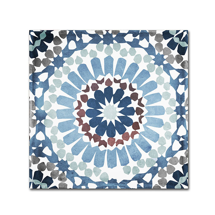 Color Bakery Moroccan Blues IV Canvas Wall Art 14 x 14 Image 1