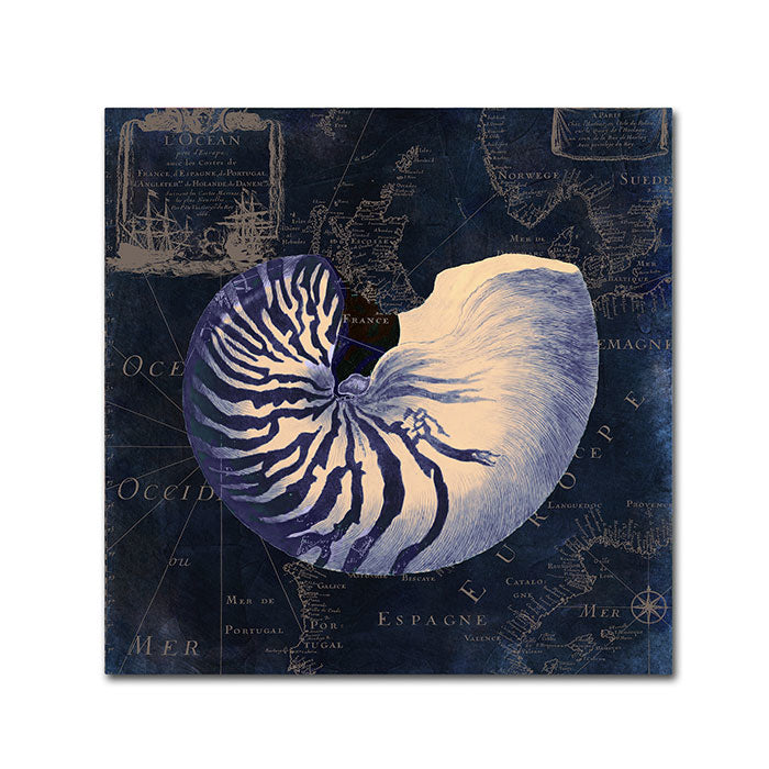 Color Bakery Maritime Blues V Canvas Wall Art 14 x 14 Image 1