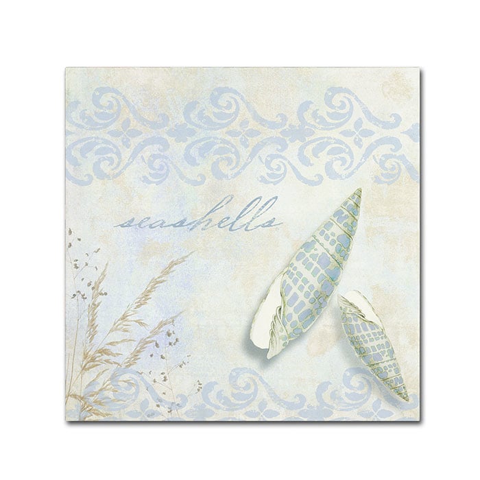 Color Bakery She Sells Seashells II Canvas Wall Art 14 x 14 Image 1