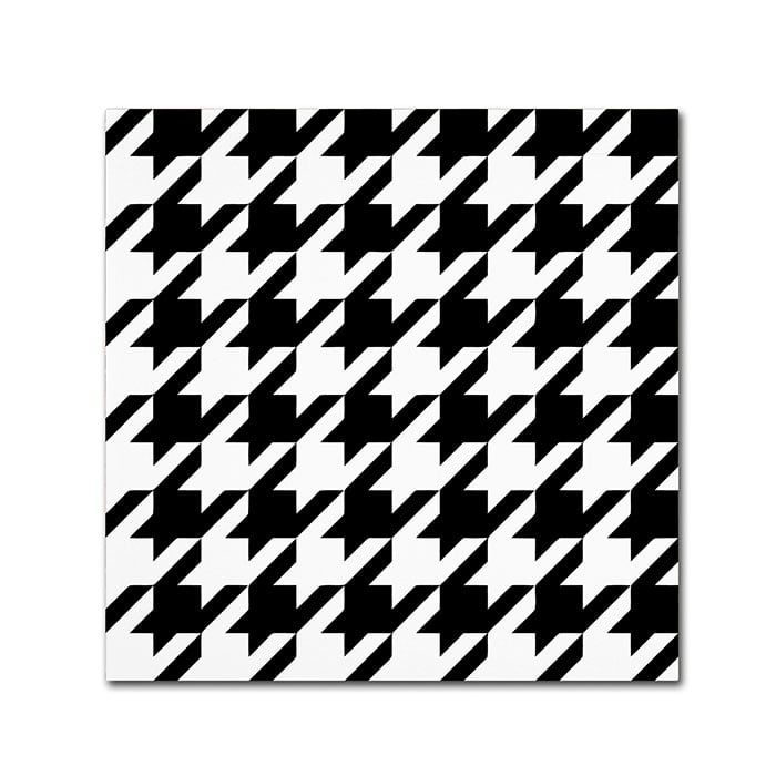 Color Bakery Xmas Houndstooth 6 Canvas Wall Art 14 x 14 Image 1