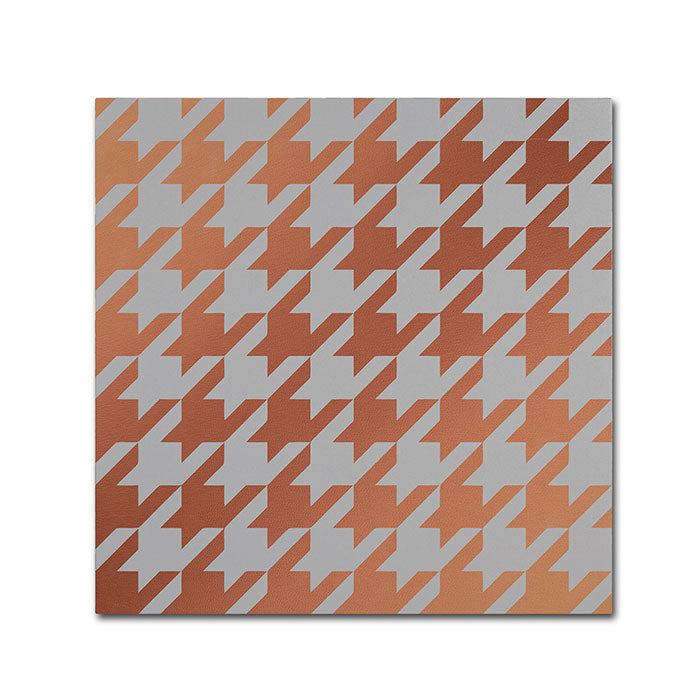 Color Bakery Xmas Houndstooth 4 Canvas Wall Art 14 x 14 Image 1