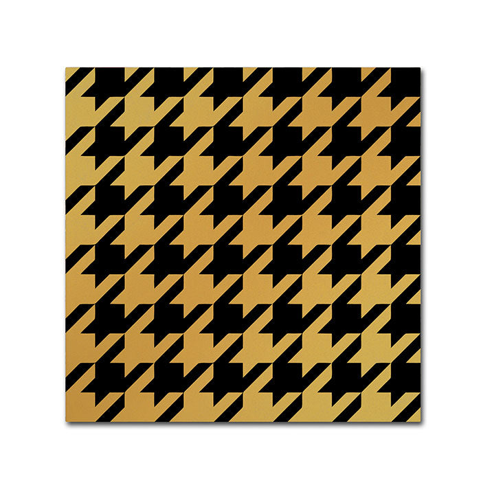 Color Bakery Xmas Houndstooth 5 Canvas Wall Art 14 x 14 Image 1