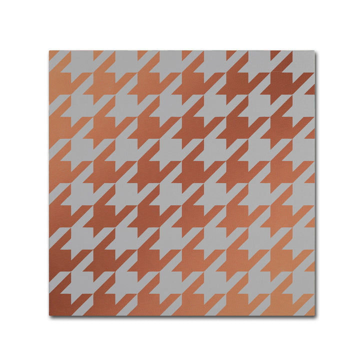 Color Bakery Xmas Houndstooth 4 Canvas Wall Art 14 x 14 Image 2