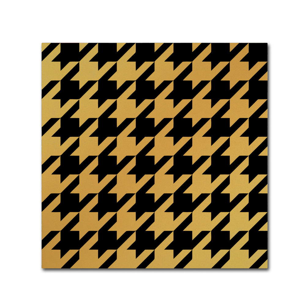 Color Bakery Xmas Houndstooth 5 Canvas Wall Art 14 x 14 Image 2