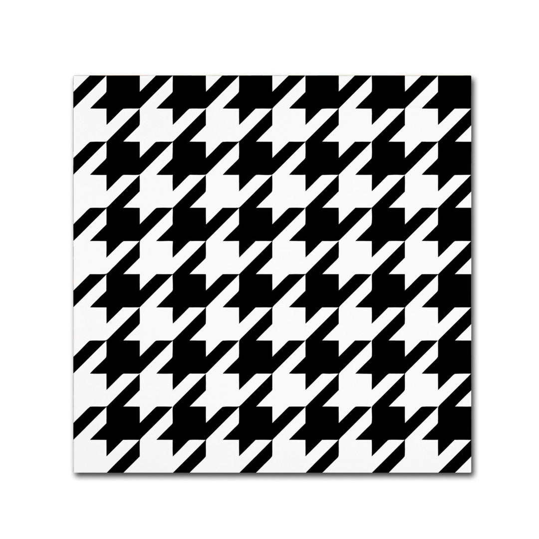 Color Bakery Xmas Houndstooth 6 Canvas Wall Art 14 x 14 Image 2