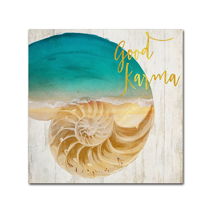 Color Bakery Sea In My Hand Canvas Wall Art 14 x 14 Image 1