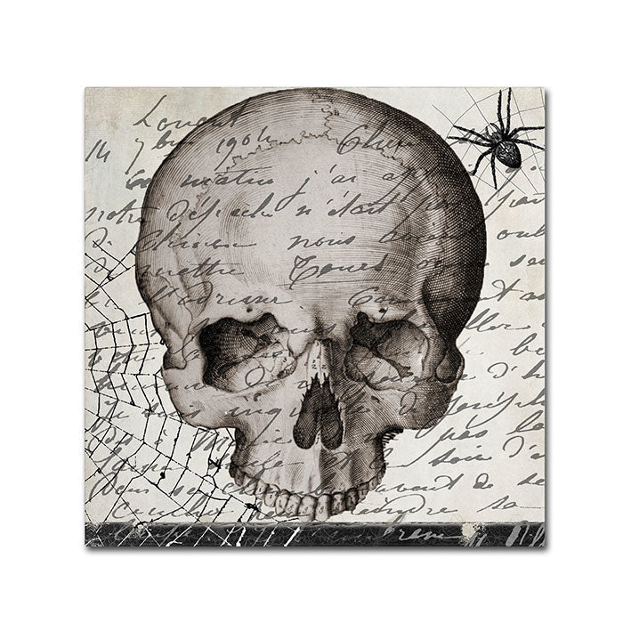 Color Bakery Halloween Skull Canvas Wall Art 14 x 14 Image 1