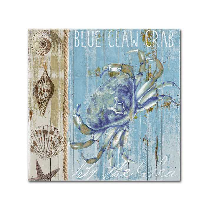 Color Bakery Blue Crab I Canvas Wall Art 14 x 14 Image 1