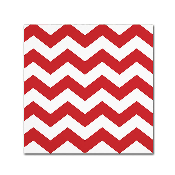 Color Bakery Xmas chevron 8 Canvas Wall Art 14 x 14 Image 1